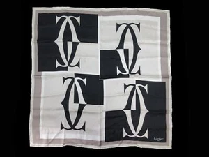 Original Cartier Schal 100% Seide schwarz mehrfarbig gut 97578 - Bild 1 von 5