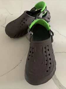 Zueco Crocs Unisex Echo Sandstorm Marrón Café Talla Mujer’s 7 Hombre’s 5 Usado - Imagen 1 de 22