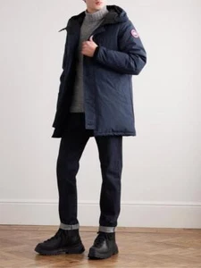 Canada Goose 'Chateau' Navy Fill Power Down Hooded Parka Sz L. - Picture 1 of 1