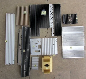 9 Aluminum Heat Sinks: approx. 15 lbs of Assorted Small to Medium - Picture 1 of 10