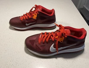 Nike LeBron IX 9 Low Cherry 510811-600 Men’s Shoes Sneakers Size 11 - Picture 1 of 7