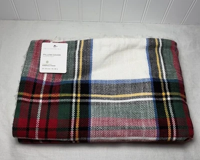 Pottery Barn Stewart Plaid with Sherpa Back Lumbar Pillow Cover - Image 1 of 4