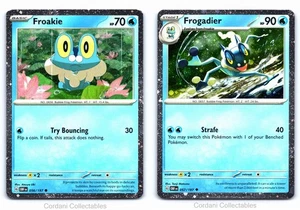Froakie 056 & Frogadier 057 - Obsidian Flames - Cosmos Pokemon Bundle - Picture 1 of 5