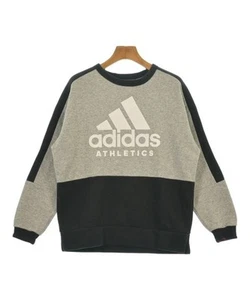 adidas T-shirts/Cut & Sewns GrayxBlack 160(15T16T) 2200558508043 - Picture 1 of 6