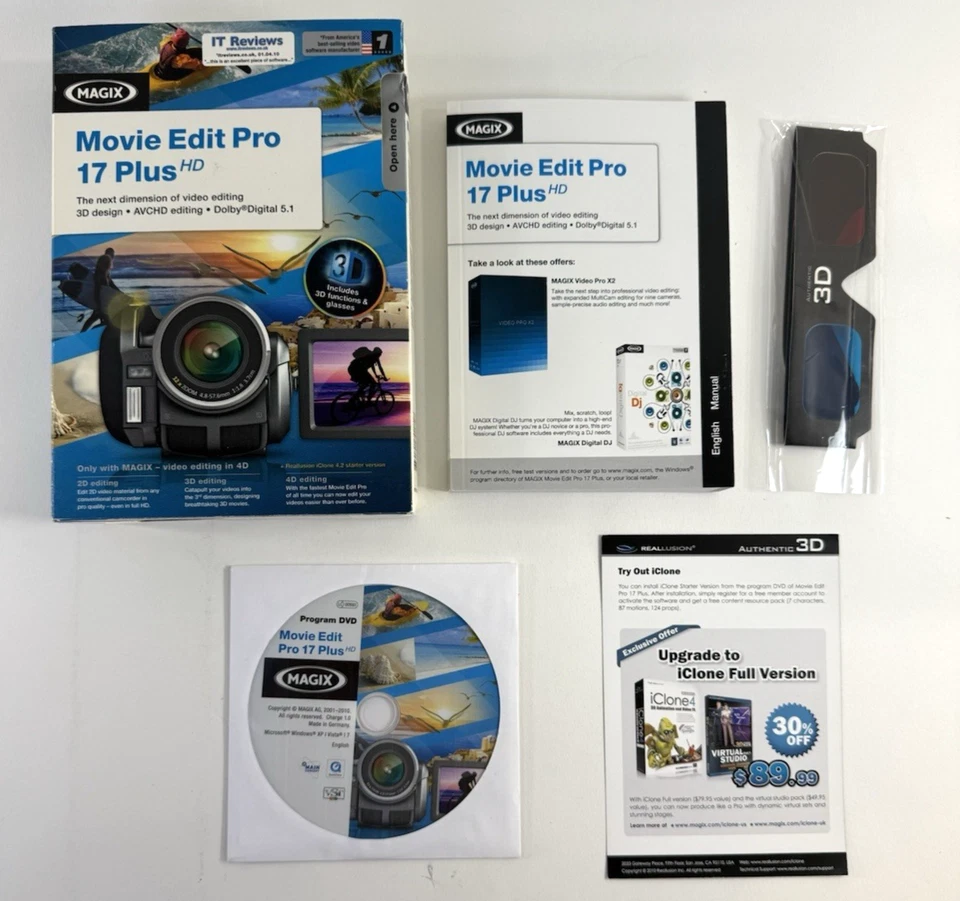 Magix 2010 Movie Edit Pro 17 Plus HD (PC DVD, Windows XP, Vista, 7) - Image 1 of 4