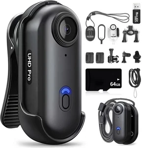 LIROPAU 360° Mini Action Cam 4K und 64 G Helmkamera - Bild 1 von 7