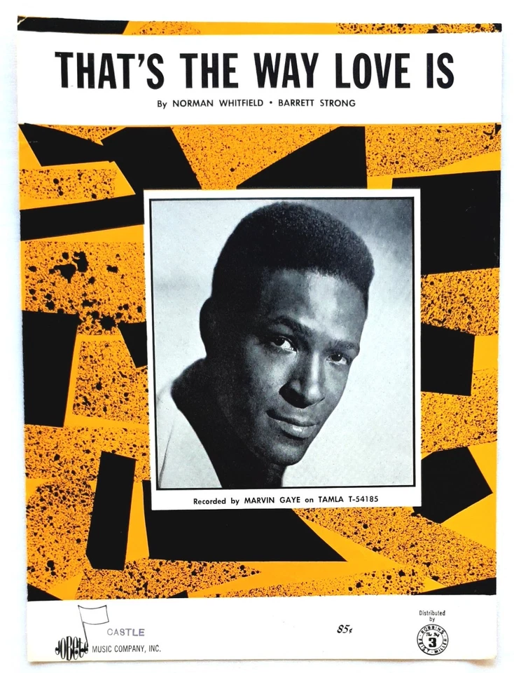 Marvin Gaye - That's The Way Love Is - 1969 USA Sheet Music Edition - Rare! - Image 1 of 1