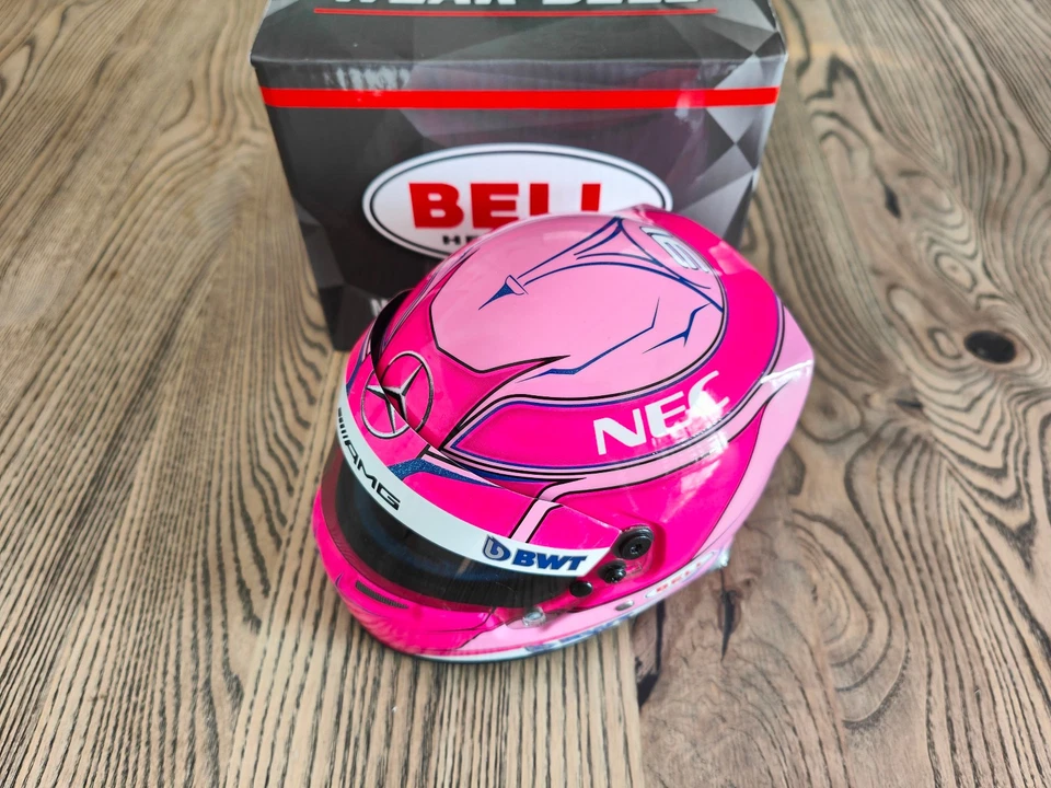 Ocon Force India F1 GP F1 2018 Bell 1/2 Helmet Helmet - Image 1 of 1