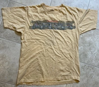 Camiseta Panama Jack Amarilla Manga Corta Hombre Motocicletas Grandes Foto 1 de 4