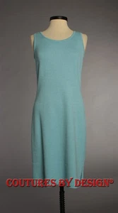 Vestido recto St John Knits clásico Santana azul caimán talla 8 nuevo sin etiquetas precio de venta sugerido por el fabricante $990 - Imagen 1 de 2