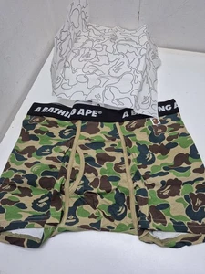 Size XL A Bathing Ape Bape Green Camo Boxer - Picture 1 of 9