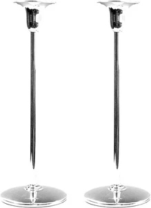 Plata de ley con sello - "Libertad" - Par de candelabros - 9" - Imagen 1 de 6