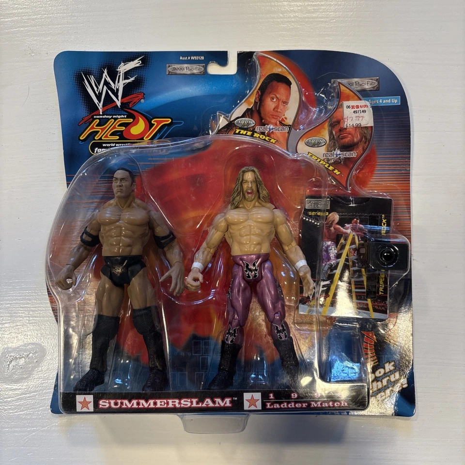 2001 WWF WWE Sunday Night Heat Famous Scenes Serie 3 The Rock HHH Triple H Foto 1 de 4