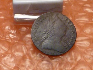 1775 George III Revolutionary War Era Colonial Halfpenny #6D - Picture 1 of 2