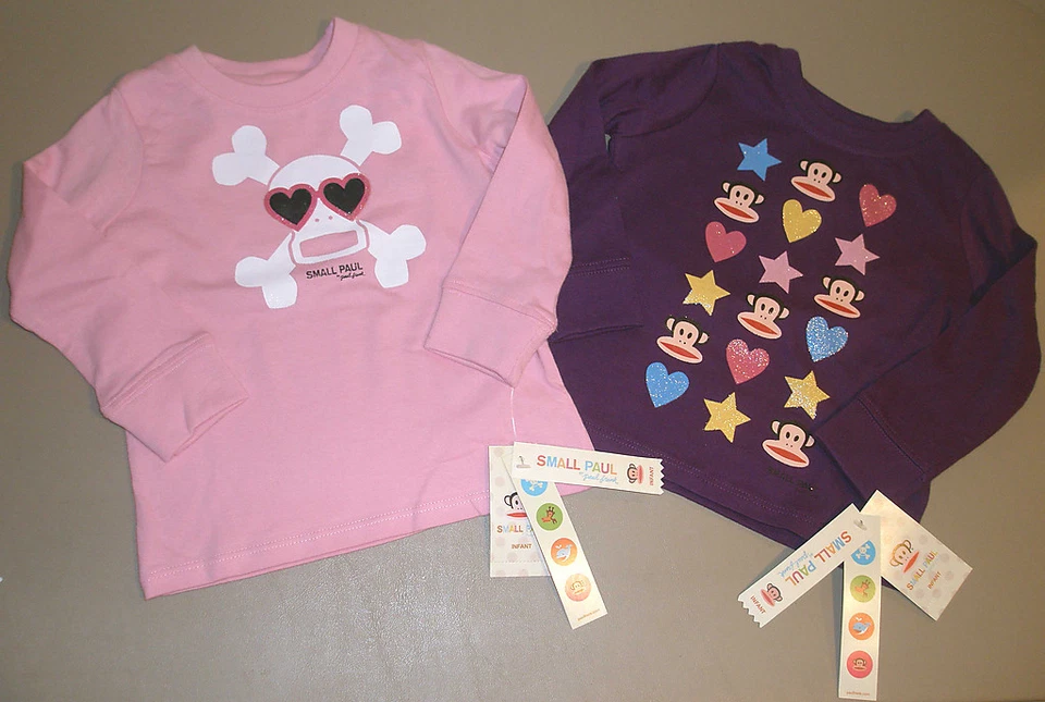 LOTE Camisa Paul Frank Julius Mono Escorbuto Bebé Niñas Rosa Púrpura Talla 12M 18M Foto 1 de 1