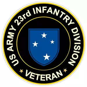 Ejército de los Estados Unidos 23ª División de Infantería Veterano Parachoques Adhesivo Militar Vinilo Calcomanía 5" - Imagen 1 de 3