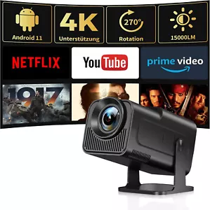 Mini Beamer 4K Full HD Projektor Android 11 5G WiFi BT sehr Hell TOP - Bild 1 von 6