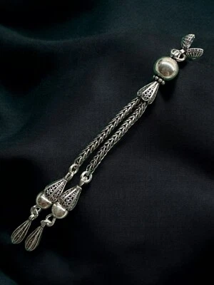 Borla de plata 925 tejida a mano Trabzon kazaz para tasbeeh. Diseño especial Foto 1 de 4