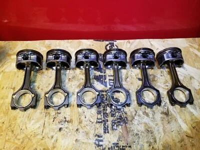 06 07 08 09 MERCURY MILAN 3.0L PISTON W/ CONNECTING ROD 6pcs STD OEM 71K Miles - Image 1 of 4