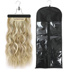 Hair Extension Holder, Extra Long Wig Storage Bag with Hanger, Wig Storage for M