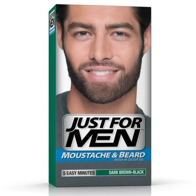 Just For Men Mustache & Beard Brush-in Gel - Dark Brown (M-45)