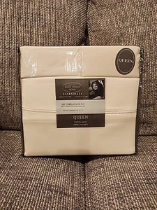 Kathy Ireland 300 Thread Count 100% Cotton 4 Piece Queen SHEET SET BEIGH - Picture 1 of 3