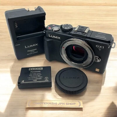 Lumix DMC-GX1 Panasonic Mirrorless SLR Camera Body Black 16.0MP [Very Good] - Image 1 of 4