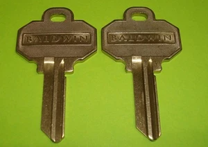 2 brandneue Baldwin 5 PIN SCHLÜSSELROHLINGE Modellnummer BAL8335152 (2 SCHLÜSSEL INSGESAMT) - Bild 1 von 2