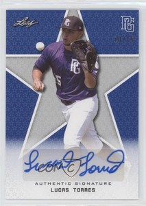 2020 Leaf Perfect Game National Showcase Blue /15 Lucas Torres #BA-LTI Auto