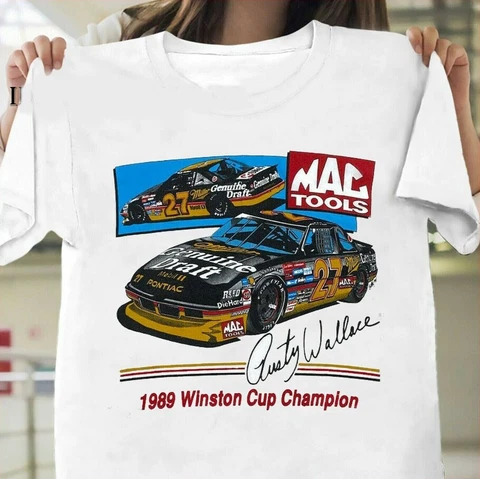 Rusty Wallace shirt Vintage 80s T Shirt 1989 Nascar Shirts Winston Cup, All Size Cover