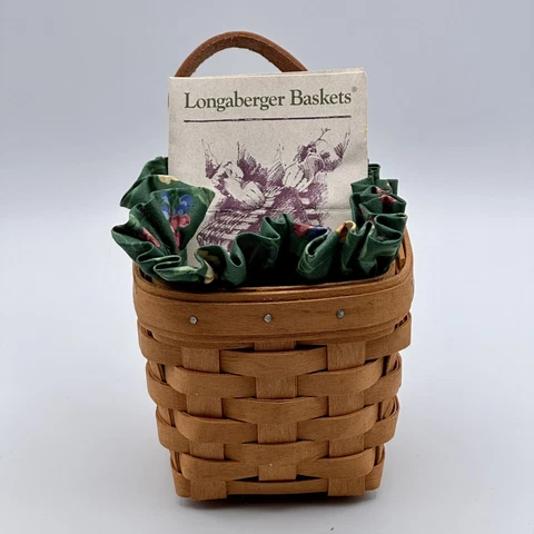 Longaberger / Chives Booking Basket / 15211 / Liner Cover