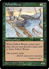 * mrm * english 4x wurm set aside (fallow wurm) mtg wth