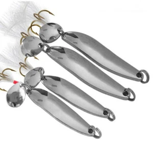 4PCS Metal Spoon Jigs Fishing Lure Swimbait 5g/7g/10g/13g Spinner Bait Saltwater - Picture 1 of 6