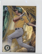 2017 Bowman Draft Box Toppers Top of the Class Gold Refractor /50 Austin Beck