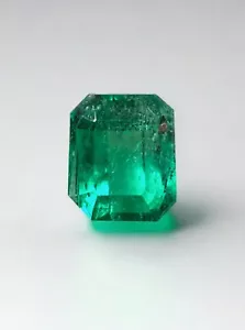 Esmeralda colombiana suelta natural verde Muzo de 1,89 quilates con certificación JRJ - Imagen 1 de 10