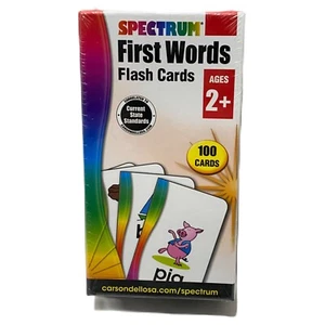 Spectrum First Woords Flashcards for Ages 2 and Up Carson-Dellosa Publishing - Picture 1 of 11