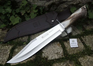 JOKER BOWIE STAG 25 Messer Bowie Jagdmesser Hirschhorngriff 25 cm Klinge Scheide - Bild 1 von 6