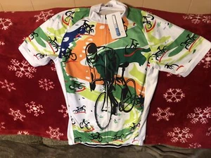 Coolmax Radtrikot Größe L durchgehender Reißverschluss Kurzarm. Tailliert Neu Mit Etikett - Bild 1 von 5