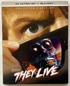THEY LIVE John Carpenter 4K Ultra HD & Blu-Ray 2 Discs 2020 DVDs - Picture 1 of 4