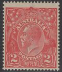 Australia Sg63 1922 2D Bright Rose-Scarlet Mtd Mint