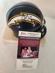 DREW BREES signed CHARGERS mini helmet JSA COA SAINTS - Picture 1 of 3