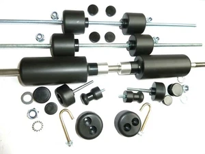 Aprilia Dorsoduro 1200 2011-16 FULL SET OF 12 CRASH MUSHROOMS SLIDERS PROTECTORS - Picture 1 of 12
