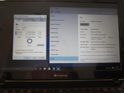 Portátil RED GATEWAY MD7335u AJ2 2 GHz 4 GB RAM 160 GBHD BATERÍA DEFECTUOSA NoPwrCord - FUNCIONA Foto 1 de 4