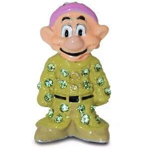 Disney Parks Arribas Brothers Swarovski® minifigure gioiello cristallo DOPEY - Foto 1 di 3