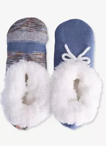 Joyspun Slipper Socks Womens Shoe Size 4-10 Soft Fuzzy 2 Pair Slippers - Picture 1 of 5