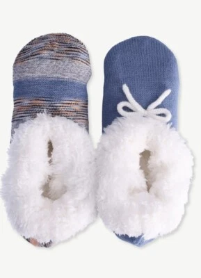 Joyspun 拖鞋袜女式鞋 4-10 码柔软模糊 2 双拖鞋 — 第 1/4 张图片