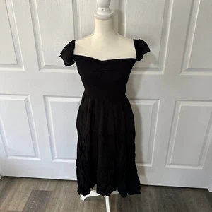 Zesica schwarzes gesmoktes Kleid M - Bild 1 von 5