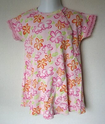 Vestido Baby Lulu 3 3T Niñas Boutique Rosa Flor Tejido Hawaiano EE. UU. Foto 1 de 4