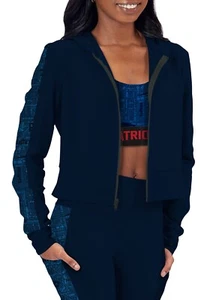 NWT NFL Womens NEW ENGLAND Patriots Certo By Northwest Cropped Hoodie $80!! Med. - Picture 1 of 3