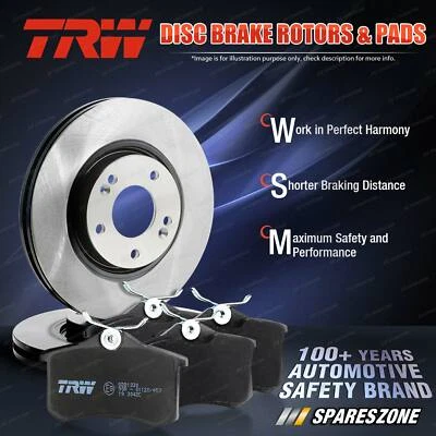 Front TRW Disc Rotors Brake Pads for Toyota Estima GSR50W Tarago ACR50 GSR50 MPV - image 1 of 4